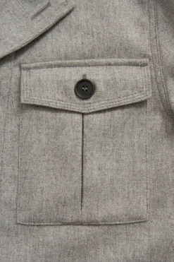 Regular Fit Safari Flanell Overshirt