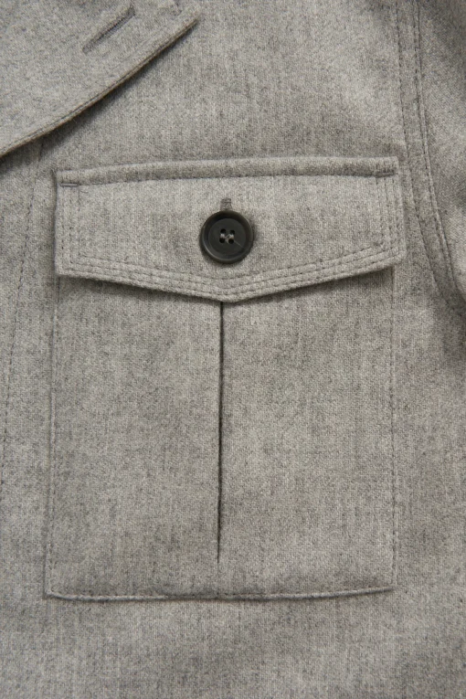 Regular Fit Safari Flanell Overshirt
