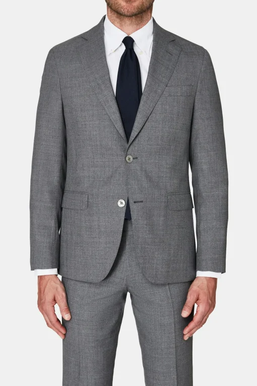 Regular Fit Sharkskin Suit