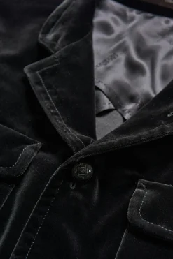 Regular Fit Shirt Jacket Velvet