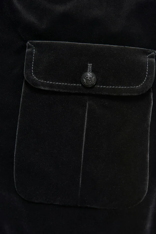 Regular Fit Shirt Jacket Velvet
