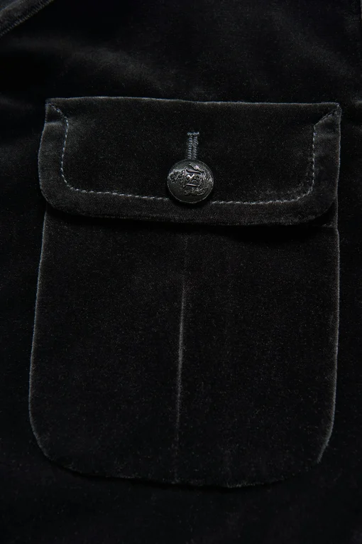 Regular Fit Shirt Jacket Velvet