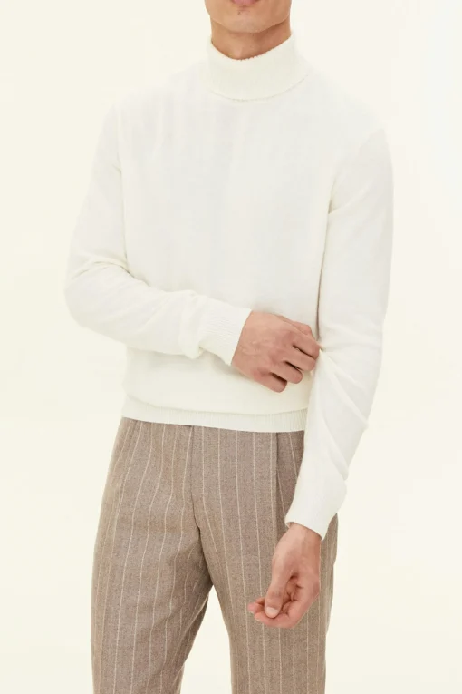 Regular Fit Soft Wool Cashmere Rollneck