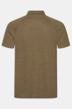 Regular Fit Stretch Linen Poloshirt
