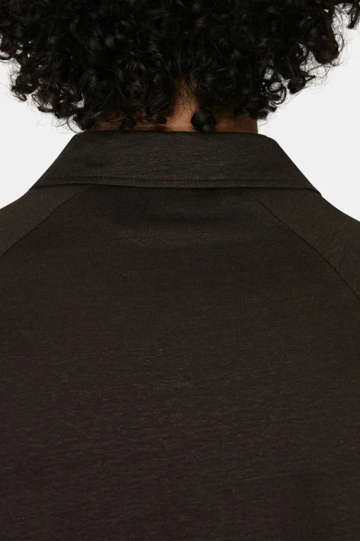 Regular Fit Stretch Linen Poloshirt