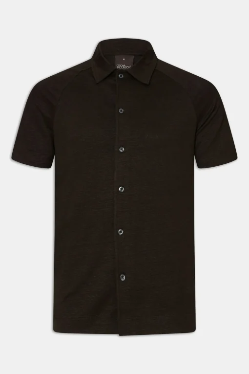 Regular Fit Stretch Linen Poloshirt
