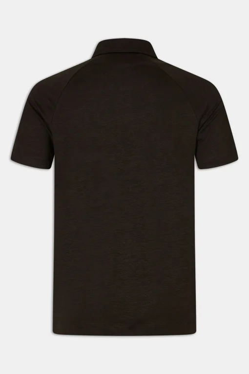 Regular Fit Stretch Linen Poloshirt