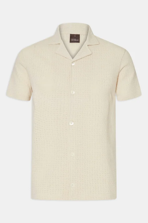 Regular Fit Structured Cotton Shirt
