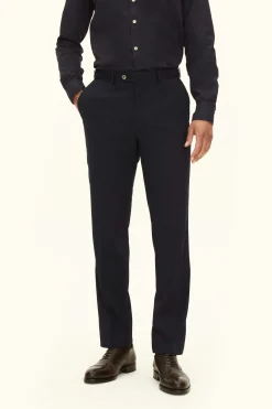 Regular Fit Tropical Wool Trousers
