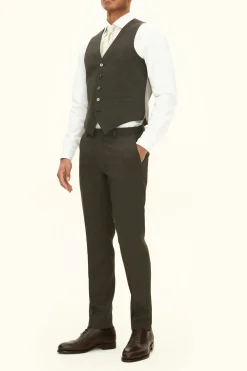 Regular Fit Tropical Wool Waistcoat