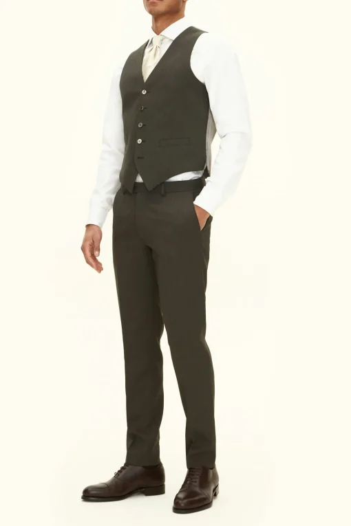 Regular Fit Tropical Wool Waistcoat