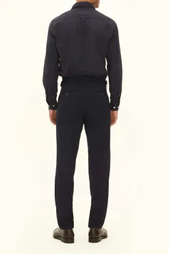 Regular Fit Tropical Wool Trousers