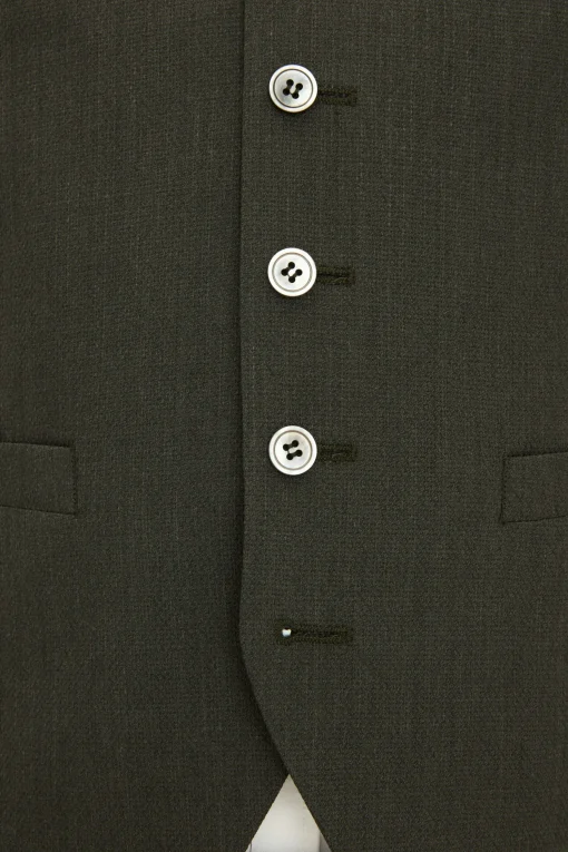 Regular Fit Tropical Wool Waistcoat