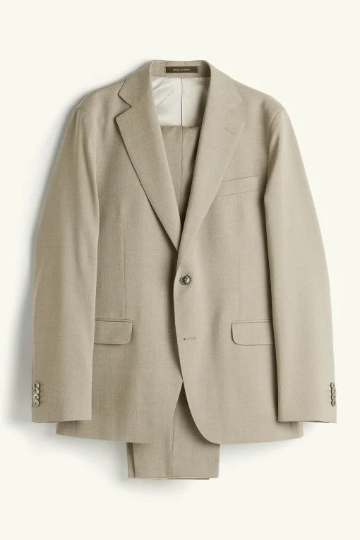 Regular Fit Tropical Wool Suit