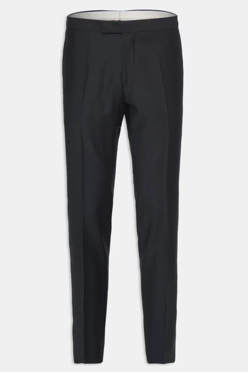 Regular Fit Tuxedo Microstructure Trousers