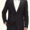 Regular Fit Tuxedo Microstructure Blazer