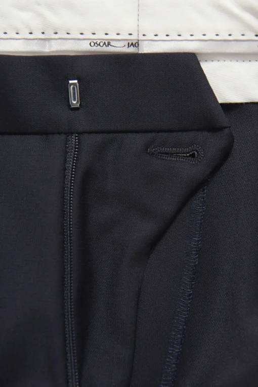 Regular Fit Tuxedo Microstructure Trousers