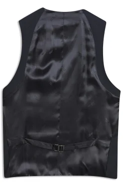 Regular Fit Tuxedo Microstructure Waistcoat