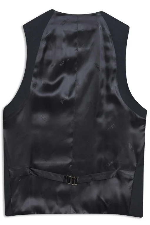 Regular Fit Tuxedo Microstructure Waistcoat
