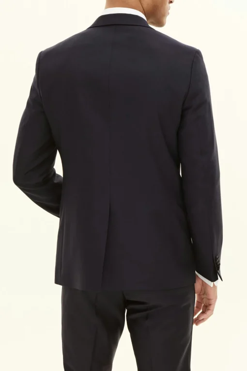 Regular Fit Tuxedo Microstructure Blazer