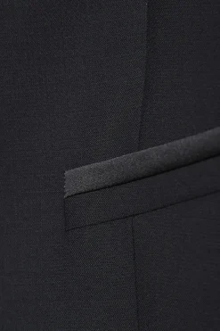 Regular Fit Tuxedo Microstructure Waistcoat