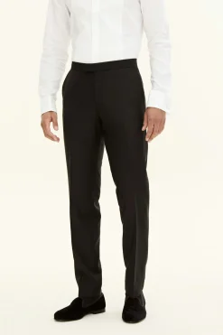 Regular Fit Tuxedo Microstructure Trousers
