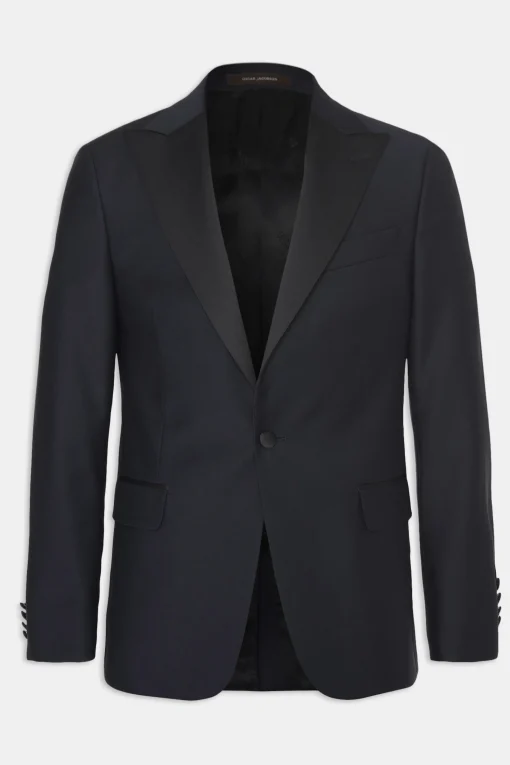 Regular Fit Tuxedo Microstructure Blazer