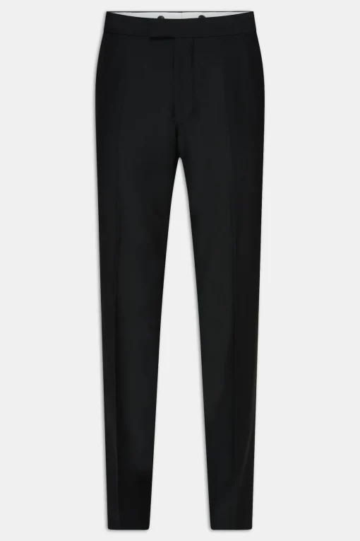 Regular Fit Tuxedo Microstructure Trousers
