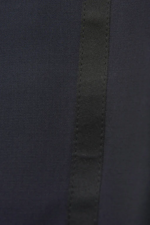 Regular Fit Tuxedo Microstructure Trousers
