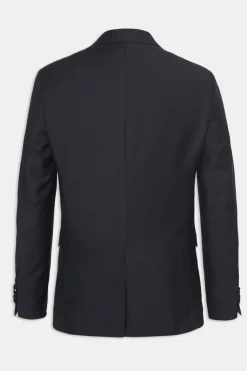 Regular Fit Tuxedo Microstructure Blazer