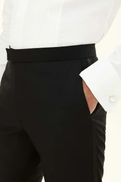 Regular Fit Tuxedo Microstructure Trousers