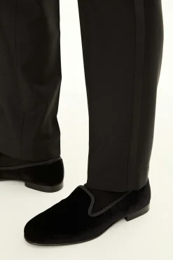 Regular Fit Tuxedo Microstructure Trousers