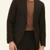 Regular Fit Tweed Herringone Blazer