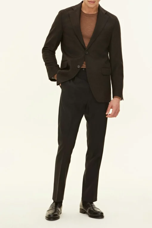Regular Fit Tweed Herringone Blazer
