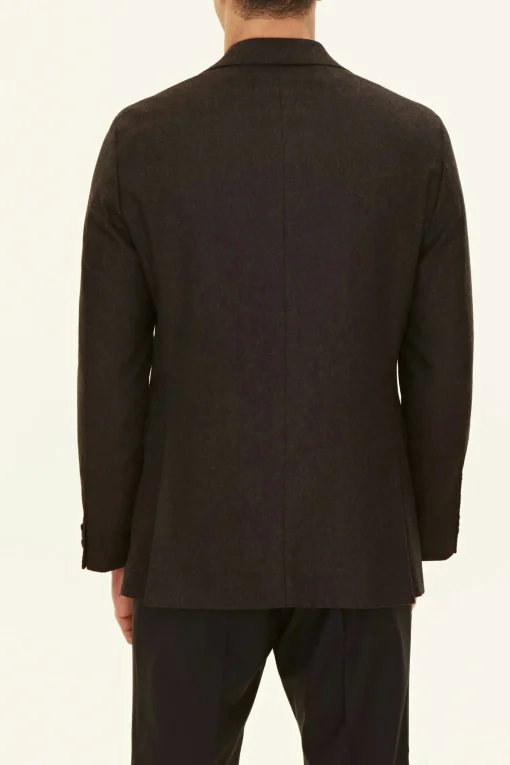 Regular Fit Tweed Herringone Blazer