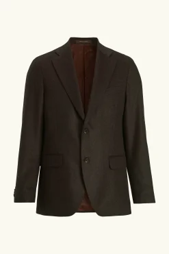 Regular Fit Tweed Herringone Blazer