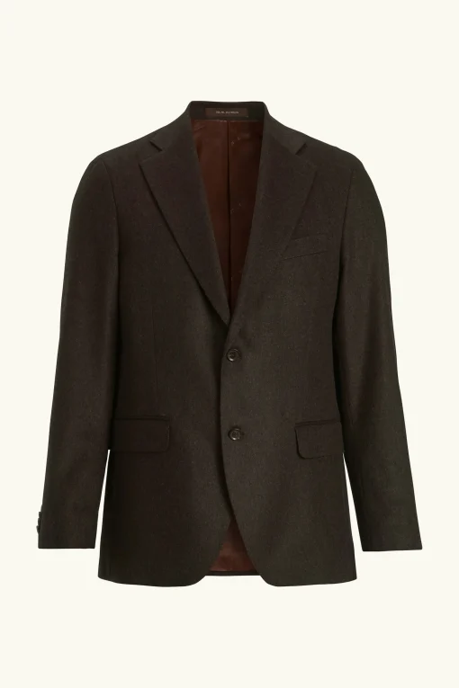 Regular Fit Tweed Herringone Blazer