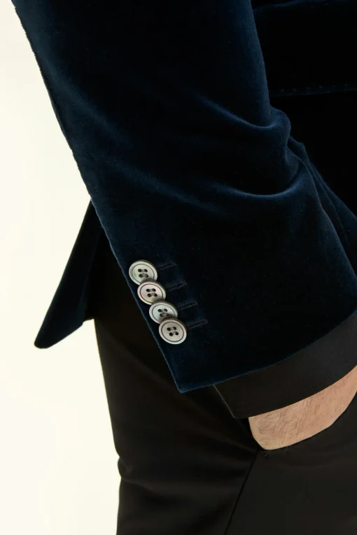 Regular Fit Velvet Blazer
