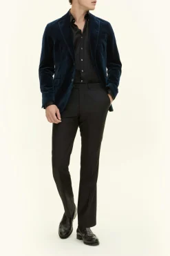 Regular Fit Velvet Blazer