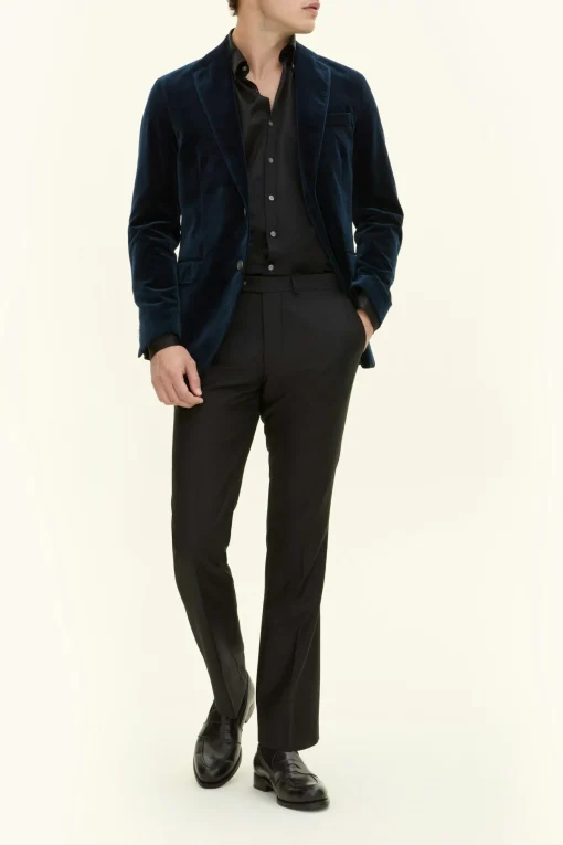 Regular Fit Velvet Blazer