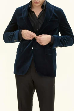 Regular Fit Velvet Blazer