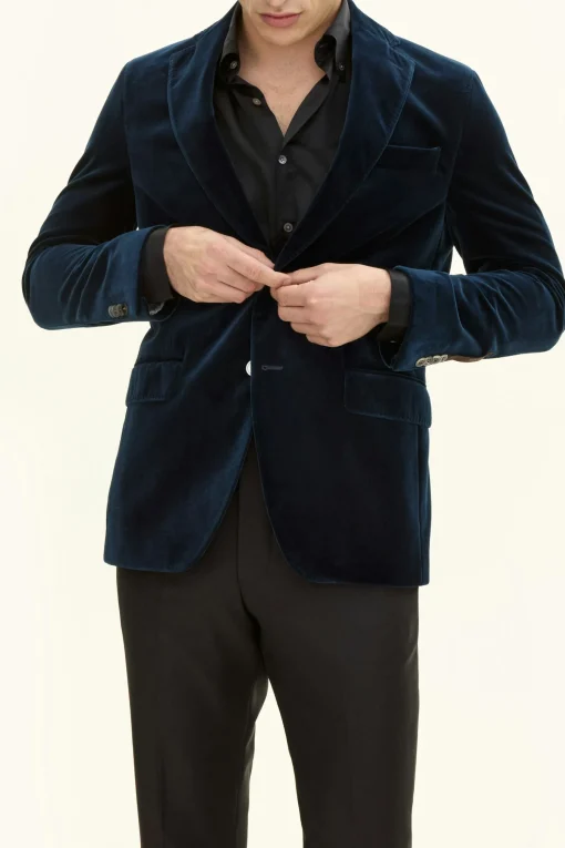 Regular Fit Velvet Blazer