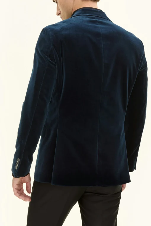 Regular Fit Velvet Blazer