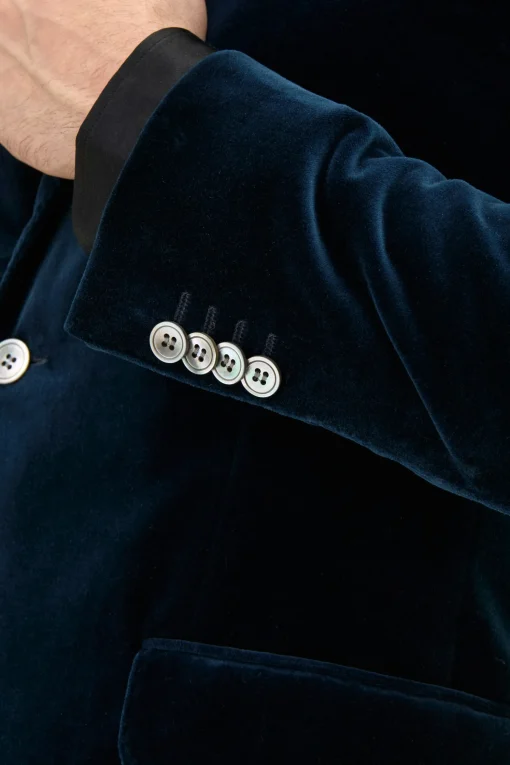Regular Fit Velvet Blazer