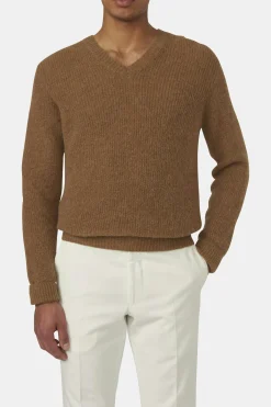 Regular Fit V-neck Soft Knit Sweater