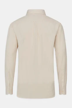 Regular Fit Wide Spread Collar Twill Shirt