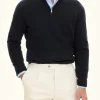 Regular Fit Wool Blend Half Zip Sweater