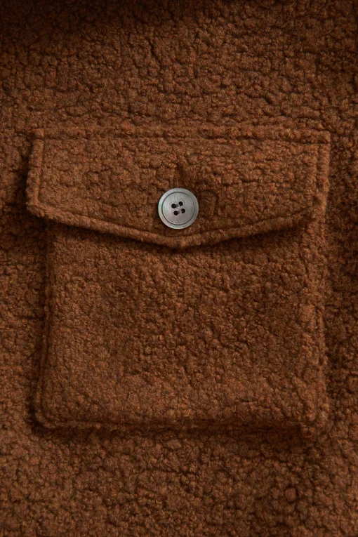 Regular Fit Wool Blend Overshirt