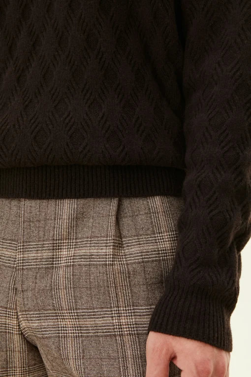 Regular Fit Wool Cashmere V-Neck Sweater