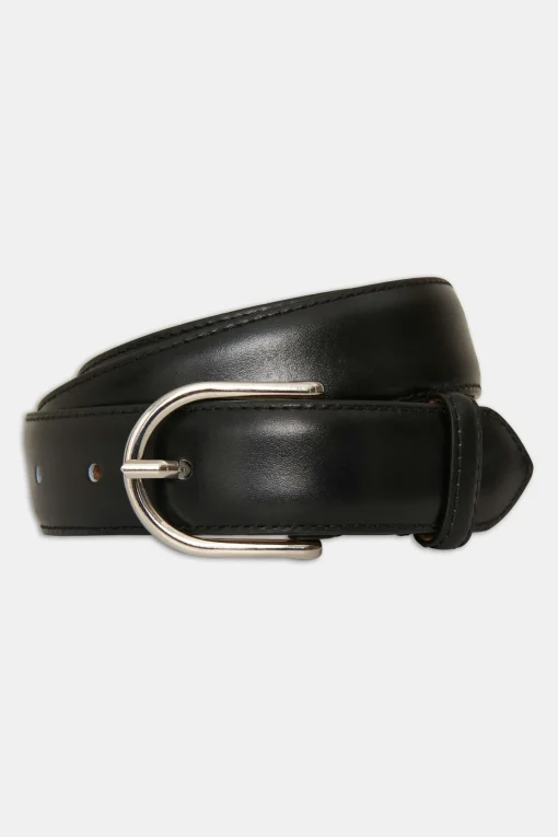 Round Buckle French Bocalf Belt